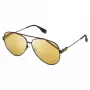 FILA SFI018-61531G Men's Rectangular Sunglasses Black/Grey UV400 61/11/140 mm