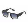 FILA SFI085500968 Men's Rectangular Sunglasses - Black Frame Grey Lens 50/23/145 mm