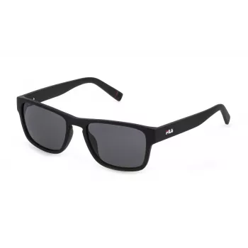 FILA SFI099V55U28P Men's Rectangular Sunglasses Black/Grey UV400