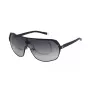 FILA SFI125990531 Men's Sunglasses - Black Acetate Frame, Grey Polycarbonate Lenses, UV400 Protection