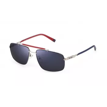 FILA SFI210V60E70B Men's Rectangular Havana Acetate Sunglasses with Brown Polycarbonate Lenses 60/16/145 mm