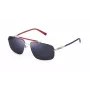FILA SFI210V60E70B Men's Rectangular Havana Acetate Sunglasses with Brown Polycarbonate Lenses 60/16/145 mm