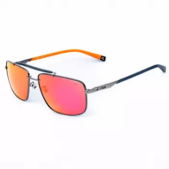 FILA SFI210V60K56R Men's Sunglasses - Black Frame Grey Lens 61mm