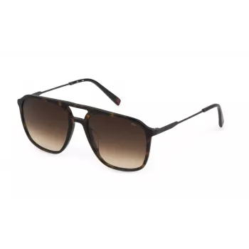 FILA SFI215-56722Y Men's Rectangular Sunglasses Black/Grey 56/18/145 mm