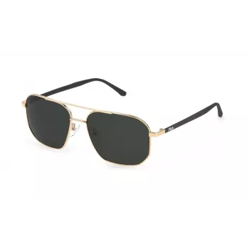 FILA SFI300V58300P Men's Polarized Sunglasses - Black Frame Grey Lens 58mm
