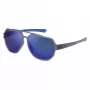FILA SFI301-607F6P Men's Polarized Sunglasses - Black Frame, Grey Lens, 60/14/140 mm
