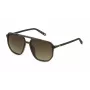 FILA SFI312-57Z51P Men's Polarized Sunglasses - Black Frame, Grey Lens, 57mm