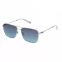 FILA SFI456-580579 Men's Rectangular Sunglasses - Black Frame, Smoke Lens, UV400 Protection