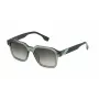 FILA SFI458-5206W5 Unisex Sunglasses - Black Acetate Frame, Grey Polycarbonate Lenses, UV400 Protection, 52mm Lens Width