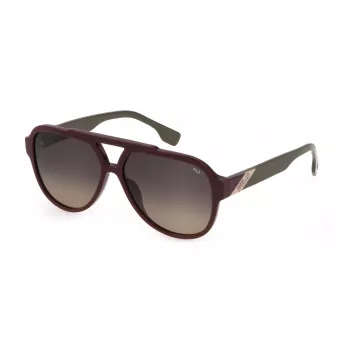 FILA SFI459-5903G6 Unisex Sunglasses - Black Frame, Grey Lens, 59mm