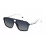 FILA SFI460-57D82P Unisex Sunglasses, Black Frame, Grey Polarized Lens, 57mm