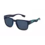 FILA SFI463-53J99P Men's Polarized Sunglasses, Black Frame, Grey Lens, 53 mm