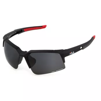 FILA SFI515 Unisex Sunglasses Matte Black Smoke Grey 67mm
