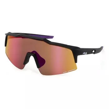 FILA SFI516-990965 Unisex Sunglasses - Shield Frame, Smoke Lens, UV400 Protection