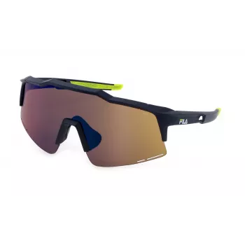 FILA SFI516-99U43B Unisex Sunglasses - Black Frame, Grey Lens, 99/0/130 mm