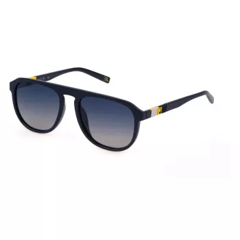 FILA SFI528-563GUP Unisex Rectangular Sunglasses - Black Frame Grey Gradient Lens 56/19/145 mm