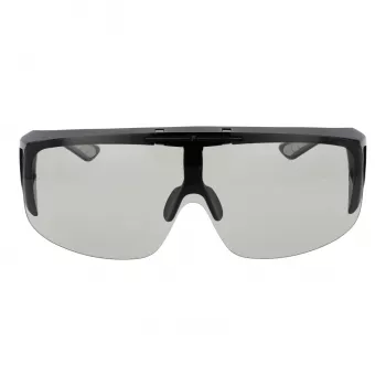 FILA Unisex Sunglasses SFI126-99U28F Shield Style Black Frame Smoke Lens UV400