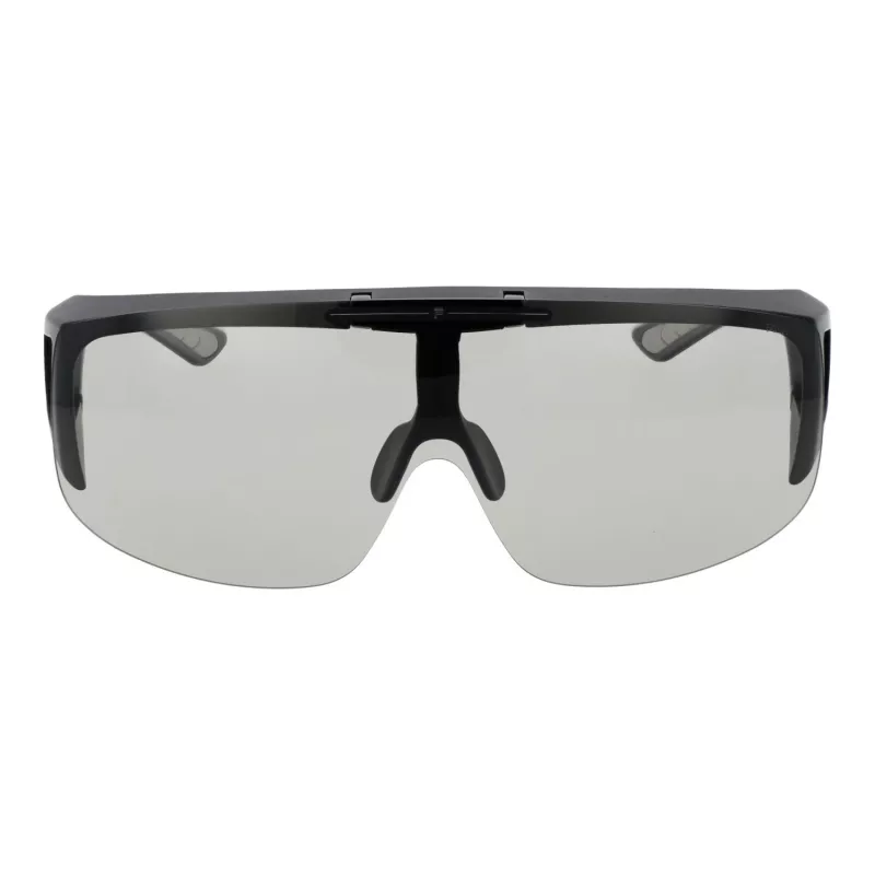 FILA Unisex Sunglasses SFI126-99U28F Shield Style Black Frame Smoke Lens UV400