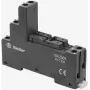 Finder 95.050 Screw Terminal Socket for 40/44/51/52/61 Series Relays, DIN Rail/Panel Mount, 8-Pin, 10 A, 250 V AC, Black