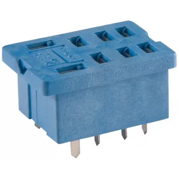 Finder 96.14 PCB Mount Socket for 56.34 Relay, 14-Pin, 10A, 250V, Black