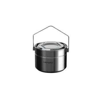 Fire-Maple Antarcti Pot 1.8L Hard Anodized Aluminum Camping Cooking Pot with Heat Exchanger and Foldable Handle