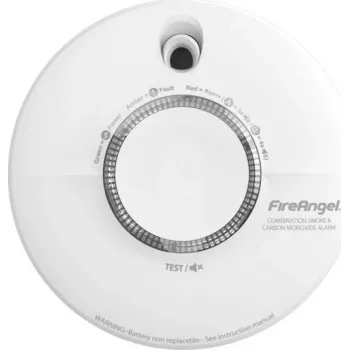 FireAngel SCB10-INT Combined Smoke & Carbon Monoxide Detector, Mains Powered with Battery Backup, White