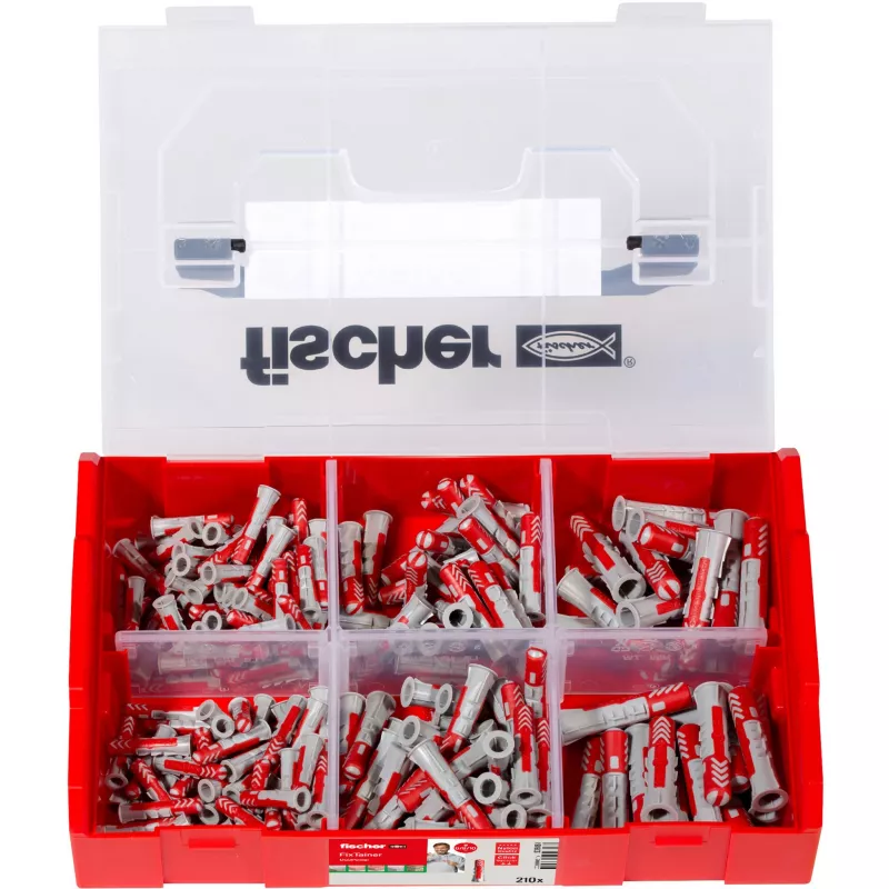 Fischer 536161 Screw Anchor / Wall Plug DUOPOWER 6 x 30 mm, 210 Pieces
