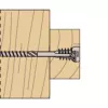 Fischer 558881 FAFS Adjustment Screw 5 mm x 100 mm T-Profile Steel Galvanized Torx T25 Countersunk Head (100 Pack)