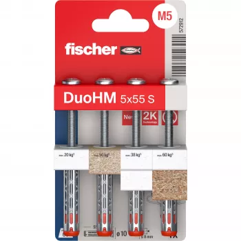 Fischer DuoHM 5x55 S PH PZ Cavity Anchor 55 mm 4 Pieces 572912