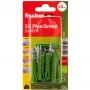 Fischer DUOPOWER Screw and Dowel Set 100 Pieces - 6x30/8x40/10x50 mm - PZ2 - Green