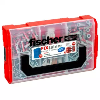 Fischer FIXtainer Drill and Plug Assortment Box 160 Pieces