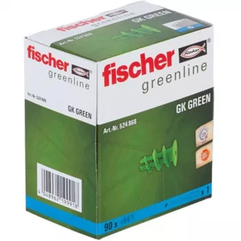 FISCHER GK GREEN Self-Drilling Drywall Anchor, Green, 90-Piece Pack
