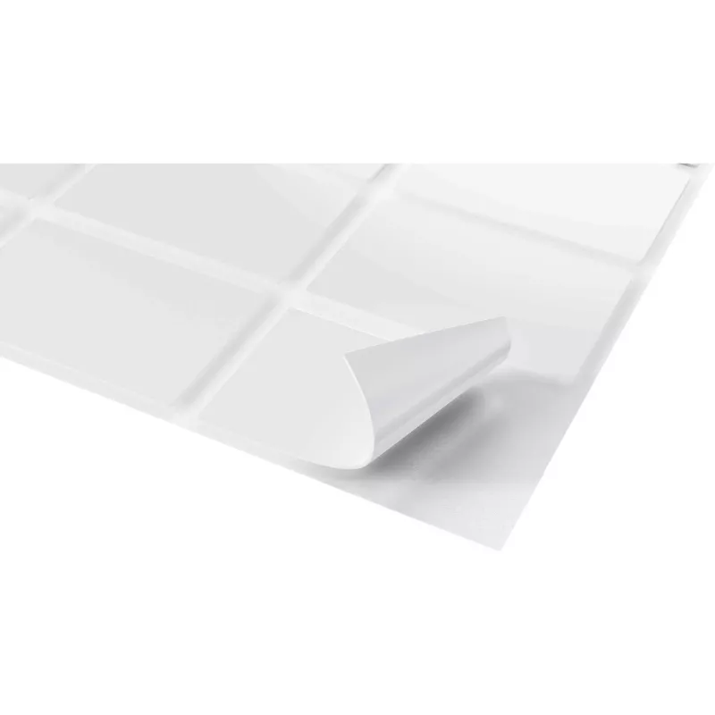 FISCHER GOW Mounting Strips 20 pcs, White, 22 x 36 mm, Self-Adhesive