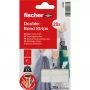 FISCHER GOW Mounting Strips 20 pcs, White, 22 x 36 mm, Self-Adhesive