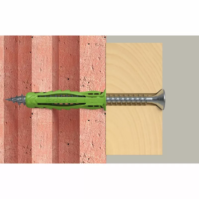 Fischer SX Plus Green 8x40 S K Expansion Plugs with Screws, 10 pcs (567864)