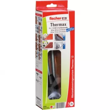 FISCHER Thermax 12/110 M12 Stand-off Mounting System, 2 Pieces