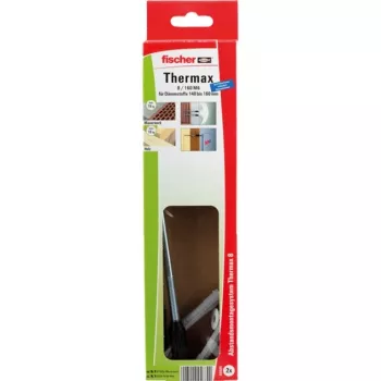 fischer THERMAX 8/160 M6 Thermal Insulation Stand-off Mounting System, Black/Grey, 2 Pieces 045684