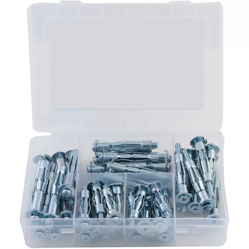 fischer Universal Fixing Set DUOPOWER 100-Piece Kit (50 Dowels, 50 Screws) 558327