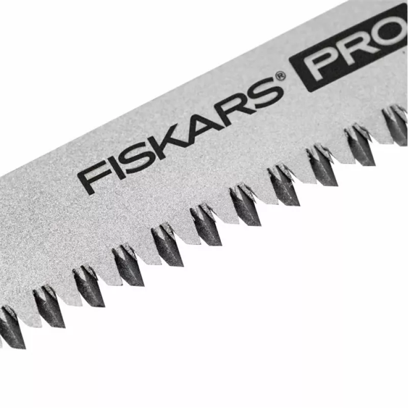 Fiskars Pro Compact Folding Saw, 160 mm Blade, Two Blades, SoftGrip Handle, Safety Lock