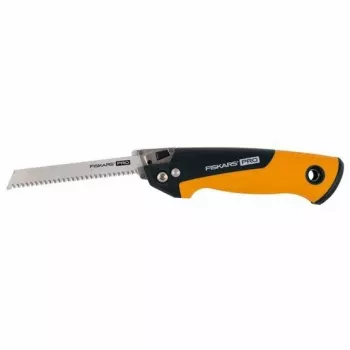 Fiskars Pro Compact Folding Saw, 160 mm Blade, Two Blades, SoftGrip Handle, Safety Lock