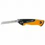 Fiskars Pro Compact Folding Saw, 160 mm Blade, Two Blades, SoftGrip Handle, Safety Lock