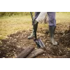 FISKARS SOLID+ XL Sharp Spade with Long Steel Shaft, Boron Steel Blade, D-Handle, 1250 mm