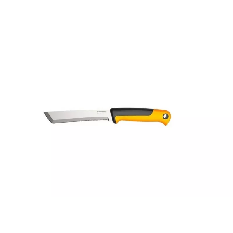Fiskars X-series K82 Harvesting Knife, Stainless Steel Blade, SoftGrip Handle, 15 cm, Black/Orange