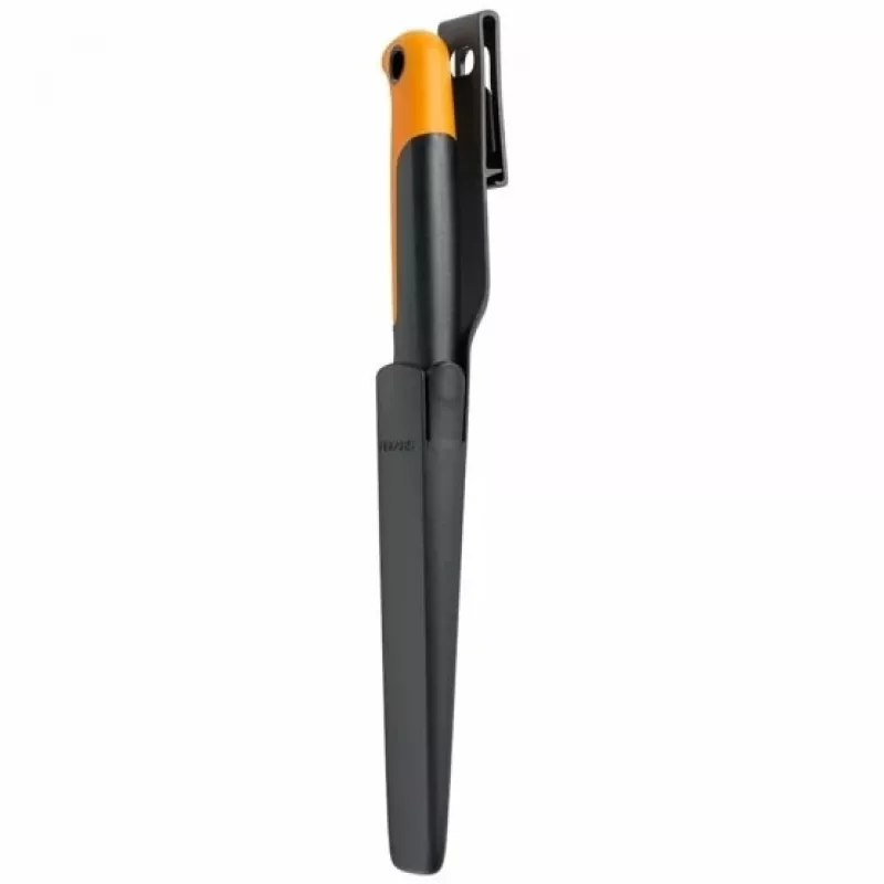 Fiskars X-series K82 Harvesting Knife, Stainless Steel Blade, SoftGrip Handle, 15 cm, Black/Orange