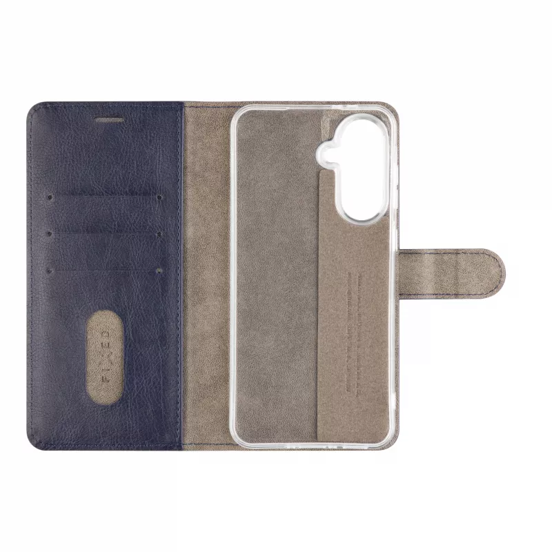 Fixed Opus Book Case for Samsung Galaxy A37 5G, Synthetic Leather, Blue