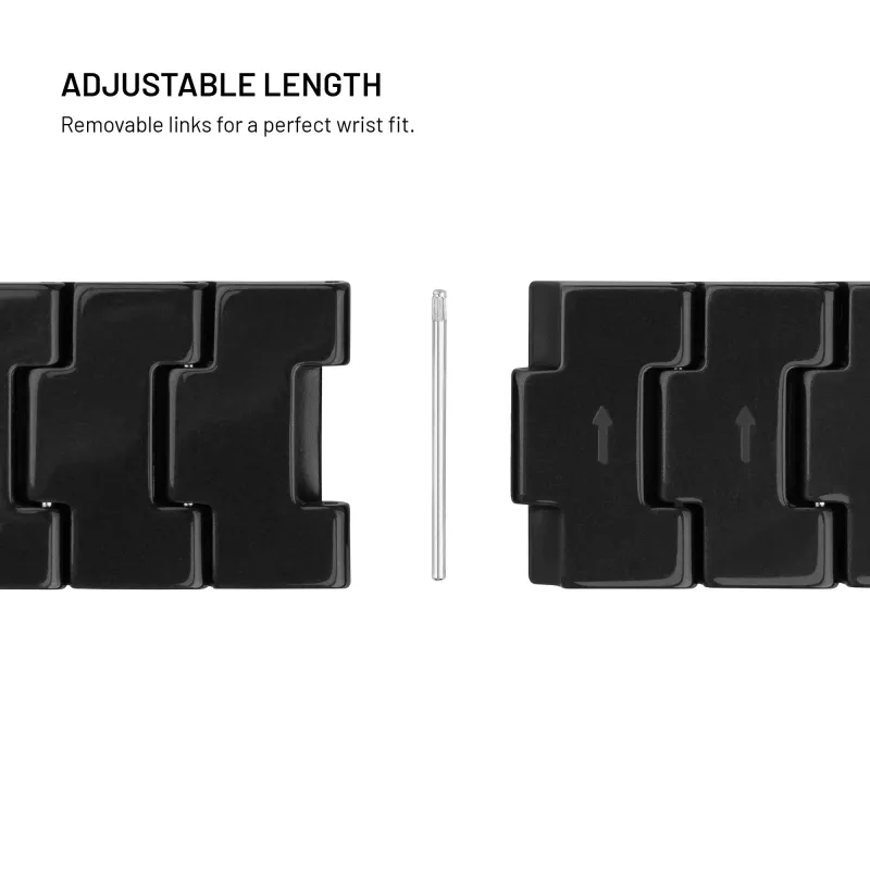 FIXED Resin Strap pro for Apple Watch 44/45/46/49, Carbon Black