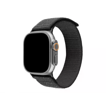 FIXED Sporty Nylon Strap for Apple Watch Ultra 49mm - Dark Gray (160-210 mm)