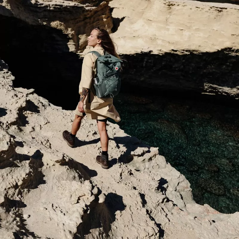 Fjällräven Abisko Hike Foldsack Backpack - Patina Green