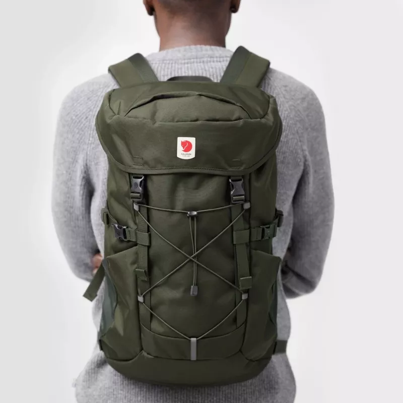 Fjällräven Skule Top 26 Backpack Green Oxford Recycled Polyester