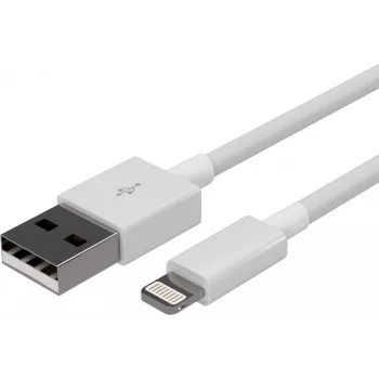 Flexline USB Charging & Sync Cable, USB-A to 8-Pin (Lightning), 2.0, ABS, White, 5.0m (FL31-12048)